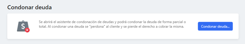 Condonar deuda