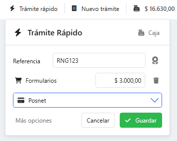 Trámite rápido